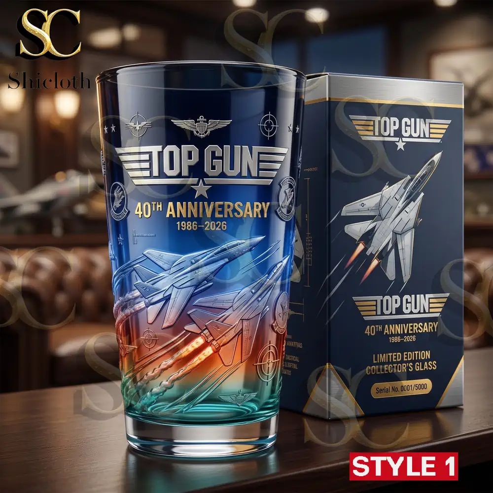 Gun 40th Anniversary Collector Beer Glass