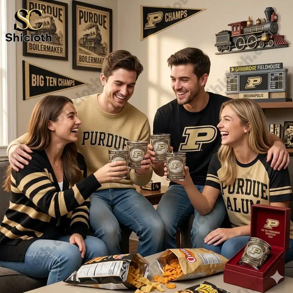 Purdue Boilermakers 2026 Big Ten Tournament Champions Whiskey Glass
