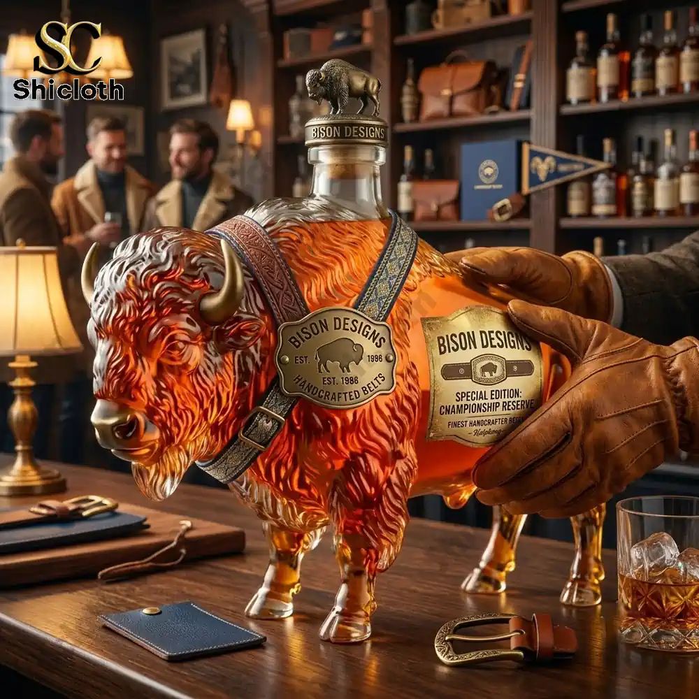Bison Designs Est. 1986 Handcrafted Belts Special Edition Bottle
