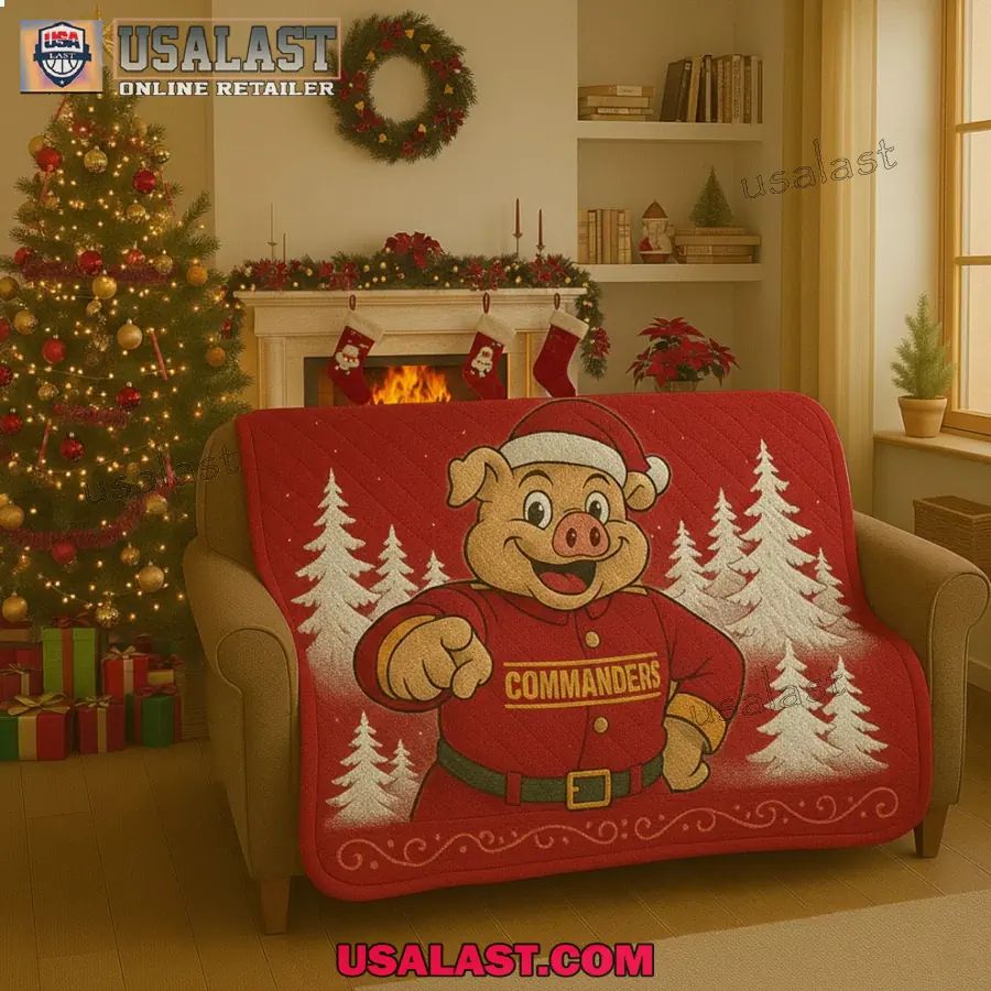 Washington Commanders Premium Christmas Fleece Blanket