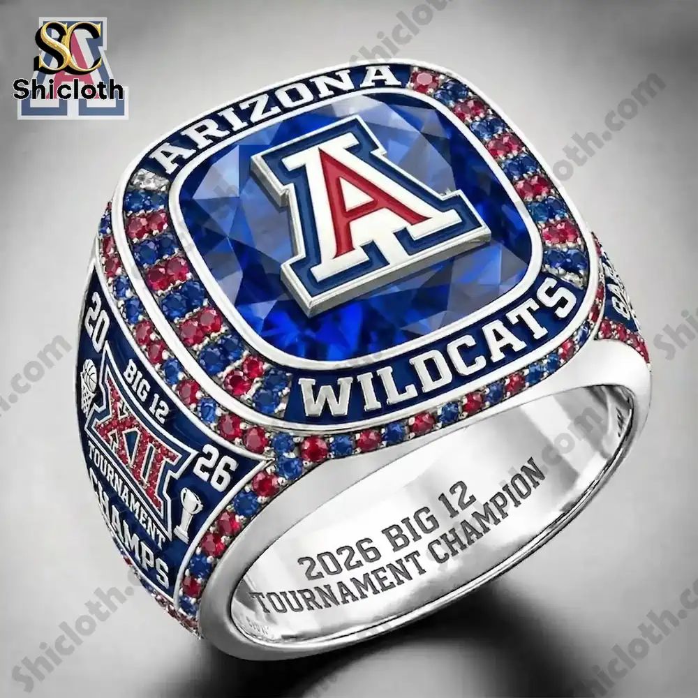 Arizona Wildcats 2026 Big 12 Tournament Champion Championship Ring