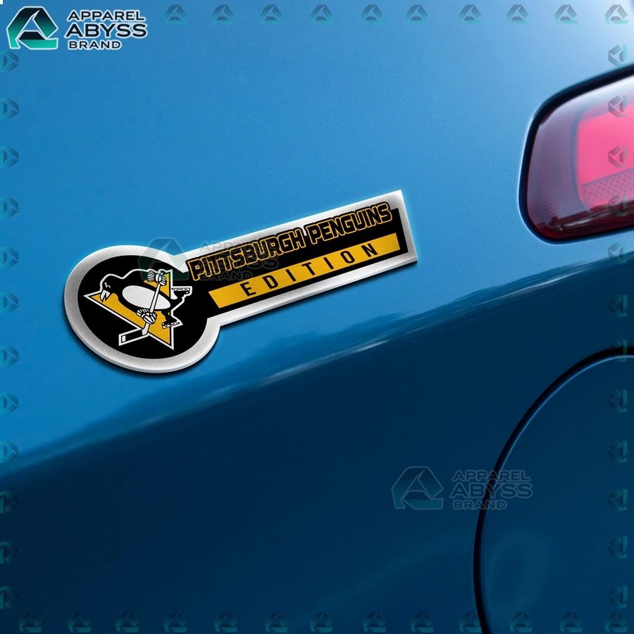 Pittsburgh Penguins Edition 3D Engraved Car Name Emblem