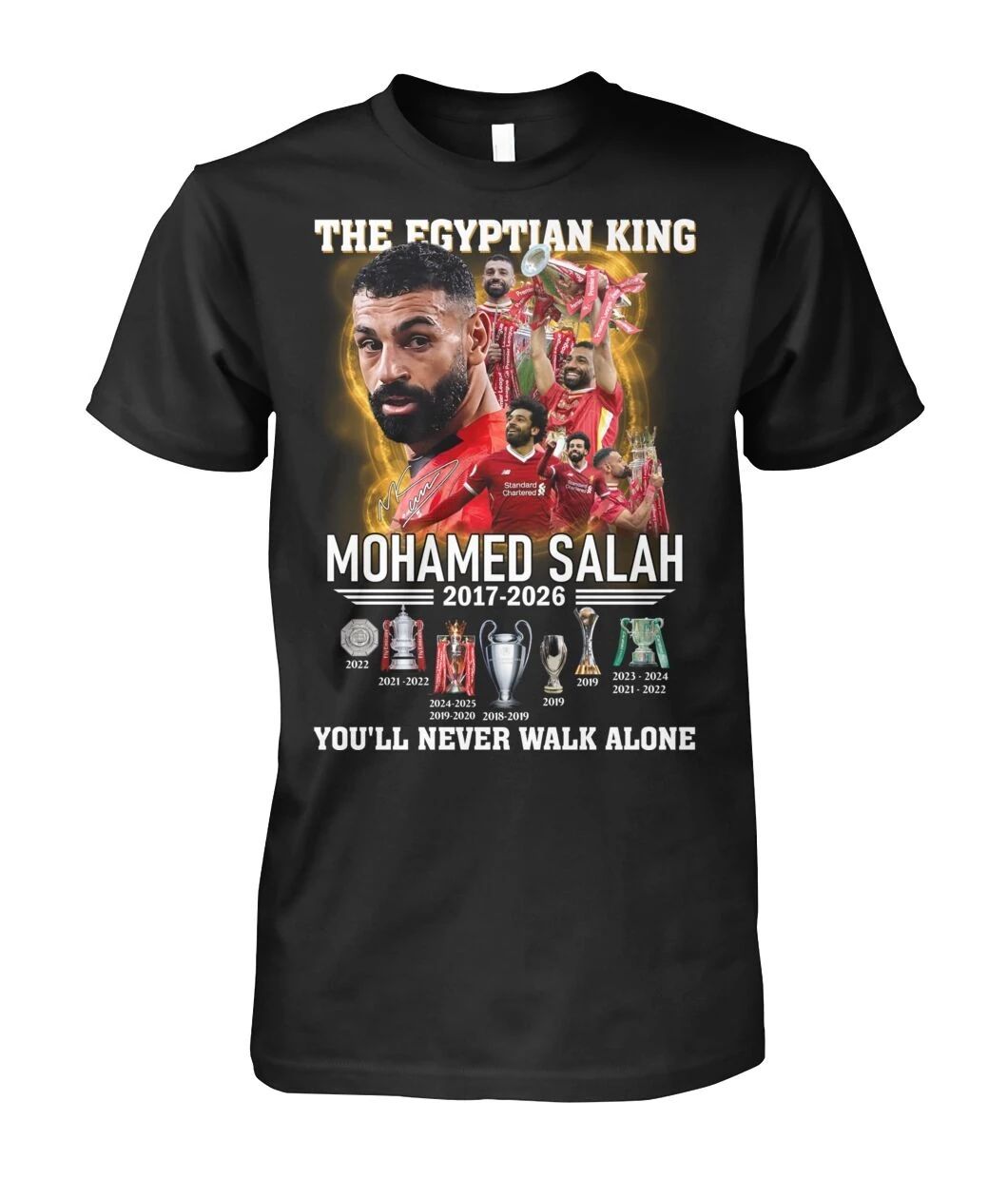 The Egyptian King Mohamed Salah 2017-2026 You’ll Never Walk Alone Hoodie