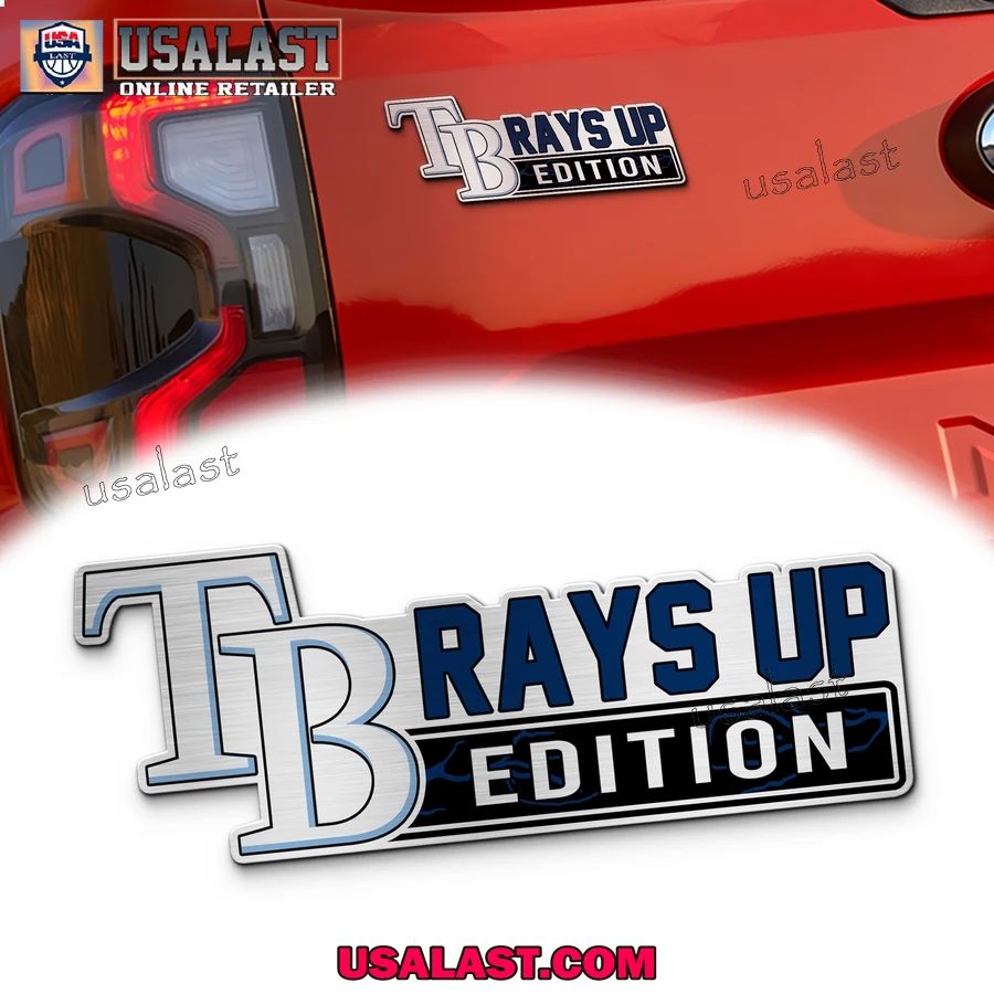 Tampa Bay Rays Edition Engraved Car Name Badge
