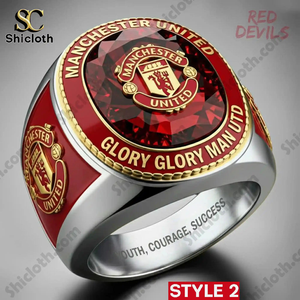 Manchester United Glory Glory Man Utd Custom Rings