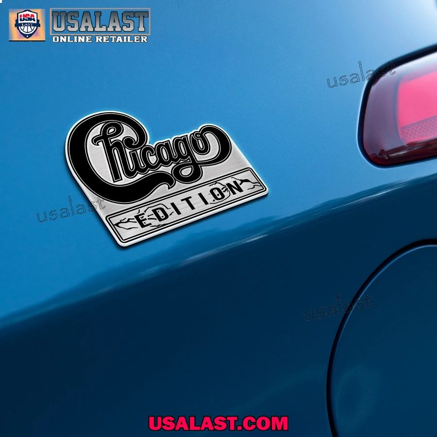 Chicago Rock Band 3D Engraved Car Emblem Badge