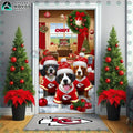 Kansas City Chiefs Dog Christmas Door Cover