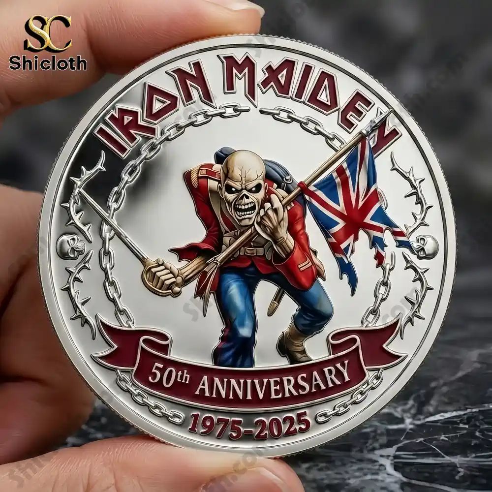 The Trooper Iron Maiden 50th Anniversary Commemorative Coin
