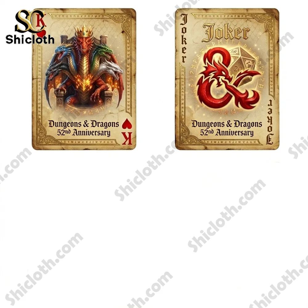 Dungeons & Dragons 52nd Anniversary Commemorative Playing Cards