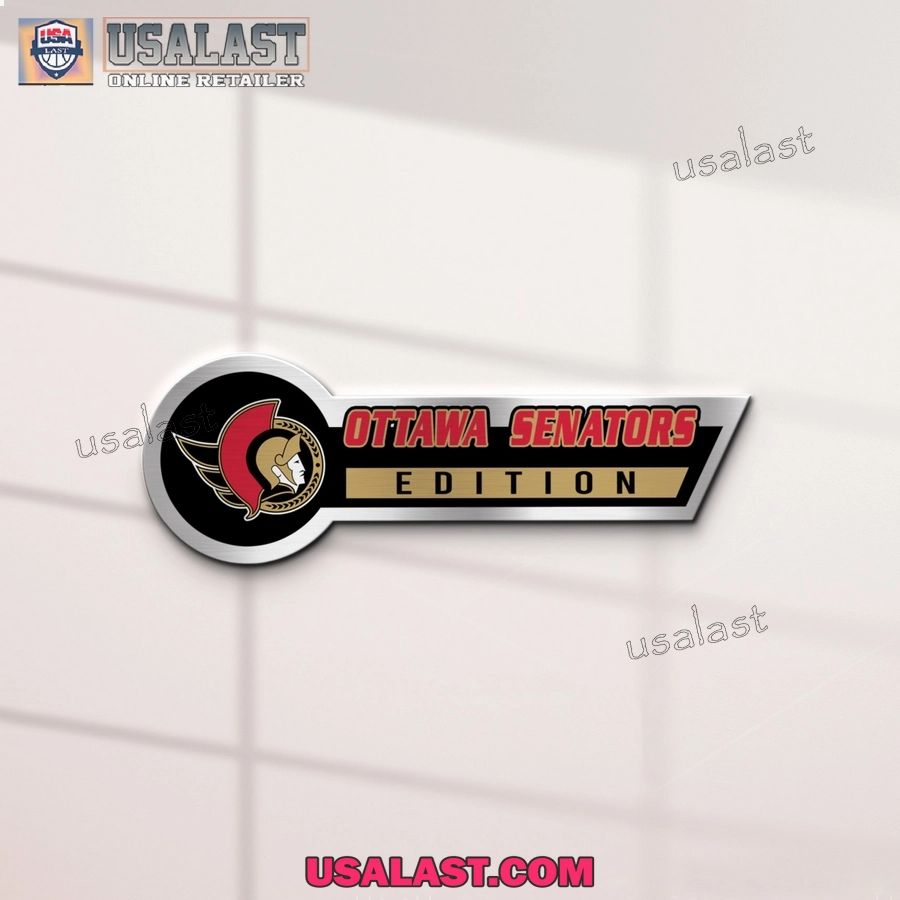 Ottawa Senators Edition 3D Engraved Car Name Emblem