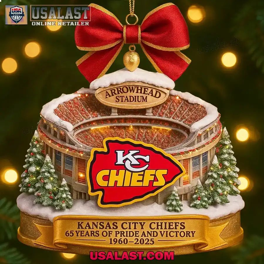 Kansas City Chiefs Stadium 2025 Christmas Ornament