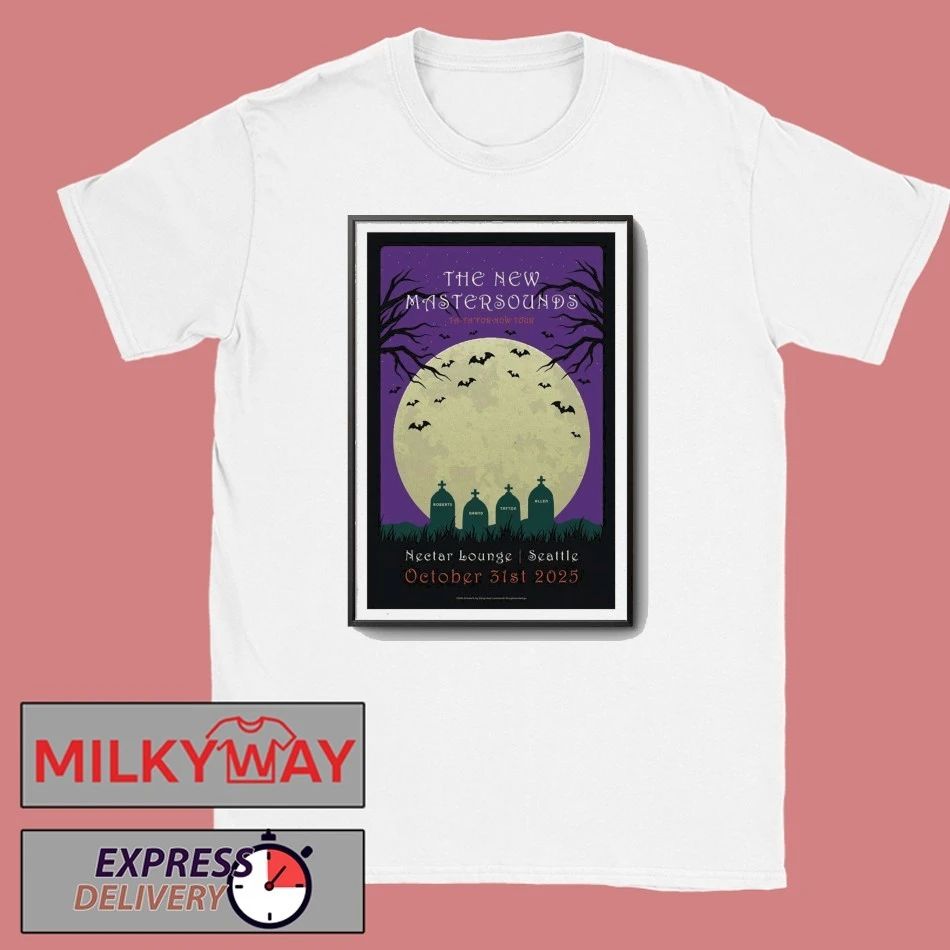 The New Mastersounds Tour Seattle, WA 2025 Poster shirt