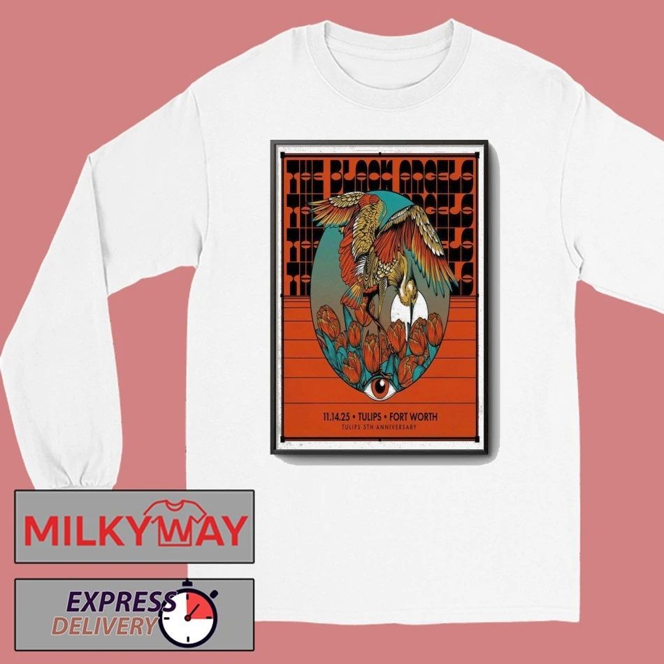 The Black Angels Nov 14 2025 Tulips FTW Fort Worth TX Poster shirt
