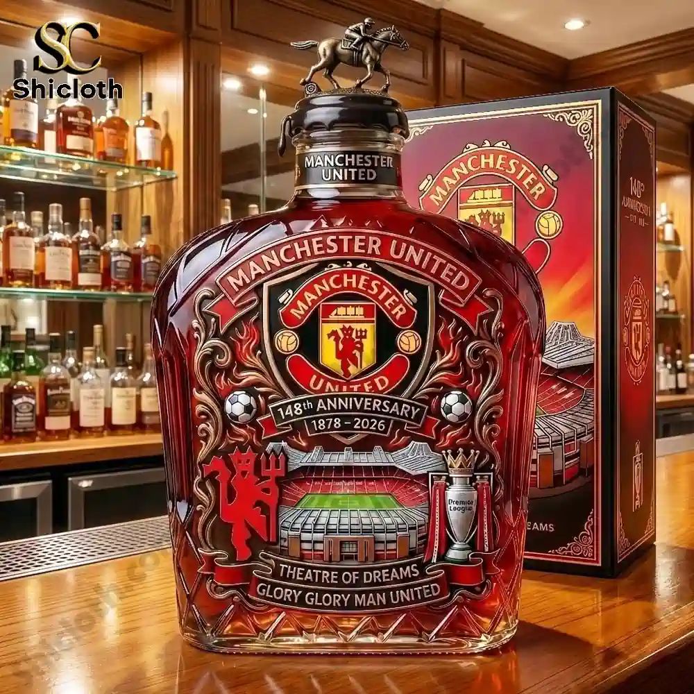 Manchester United 148th Anniversary Decor Home Commemorative Bottle