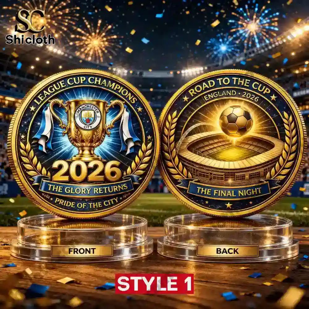 Man City 2026 League Cup Champions Commemorative Coin