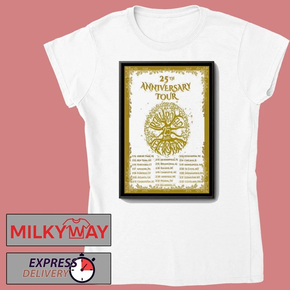 Railroad Earth 25th Anniversary Tour 2026 Poster shirt