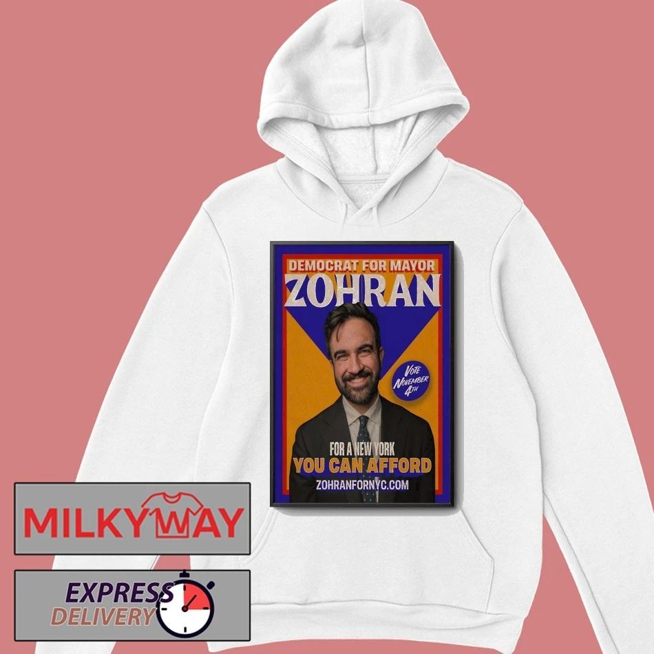 Zohran Mamdani For NYC Mayor Vote November 4th 2025 Poster shirt