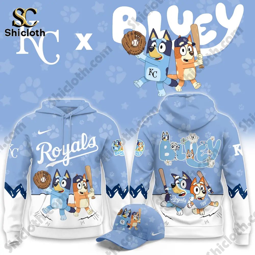 Kansas City Royals x Bluey Night Baseball 2026 Hoodie