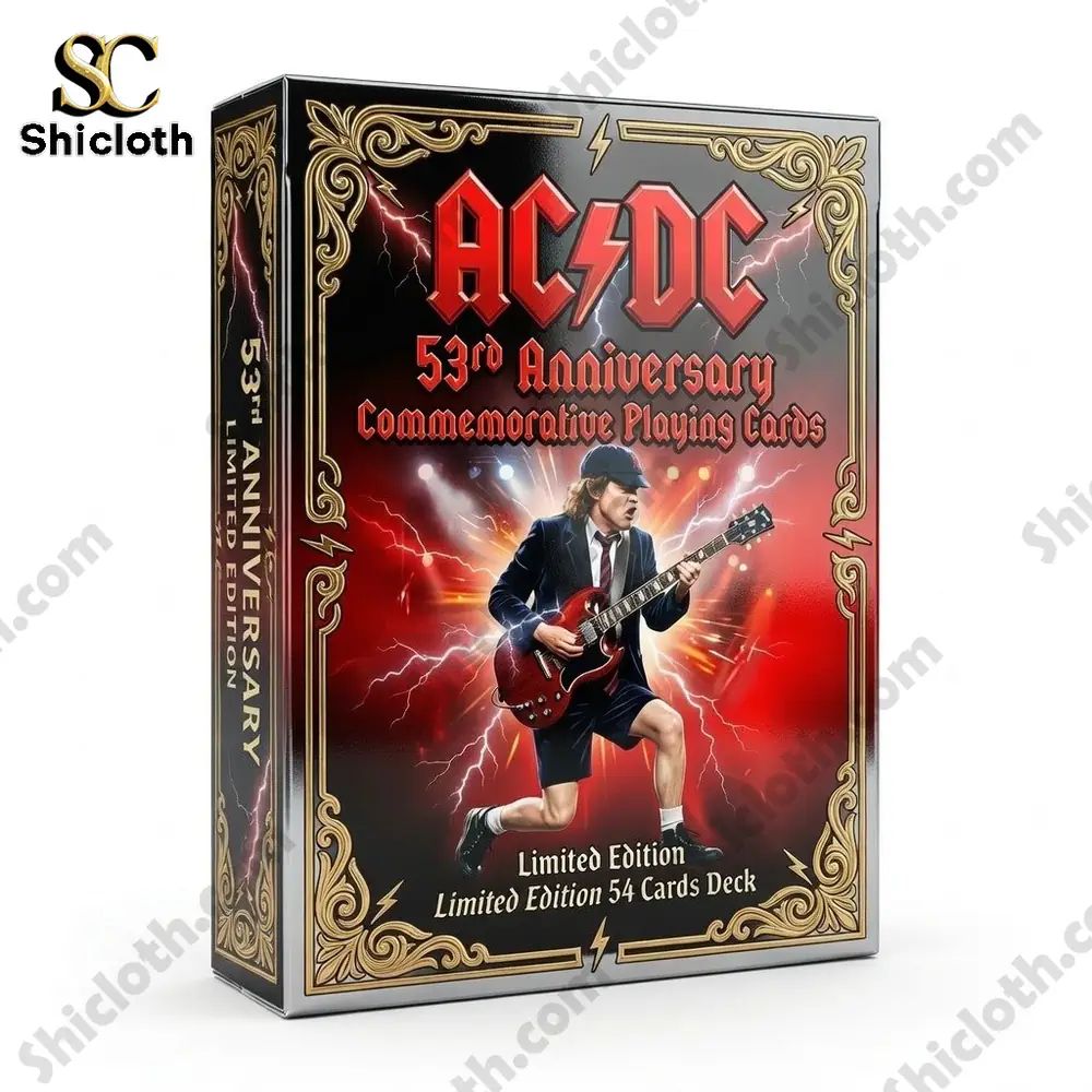 AC_DC 53rd Anniversary Commemorative Playing Cards