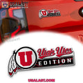 Utah Utes Edition Custom 3D Car Badge Sticker