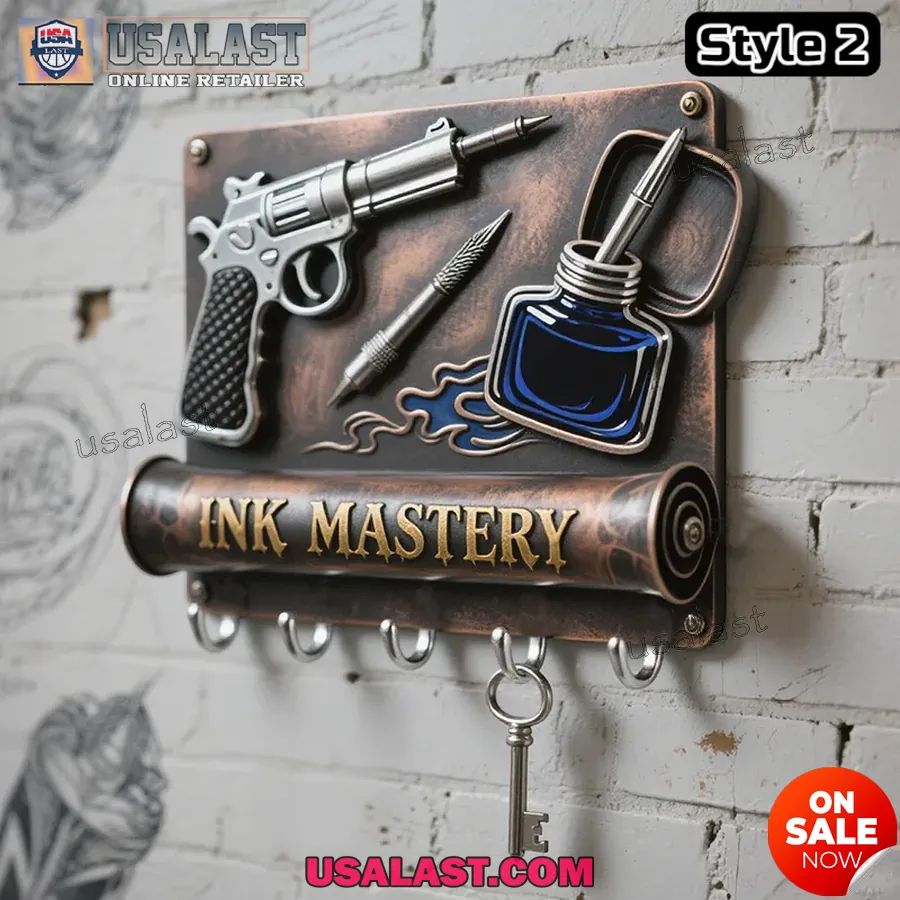 Personalized Tattoo Themed Wall Key Holder