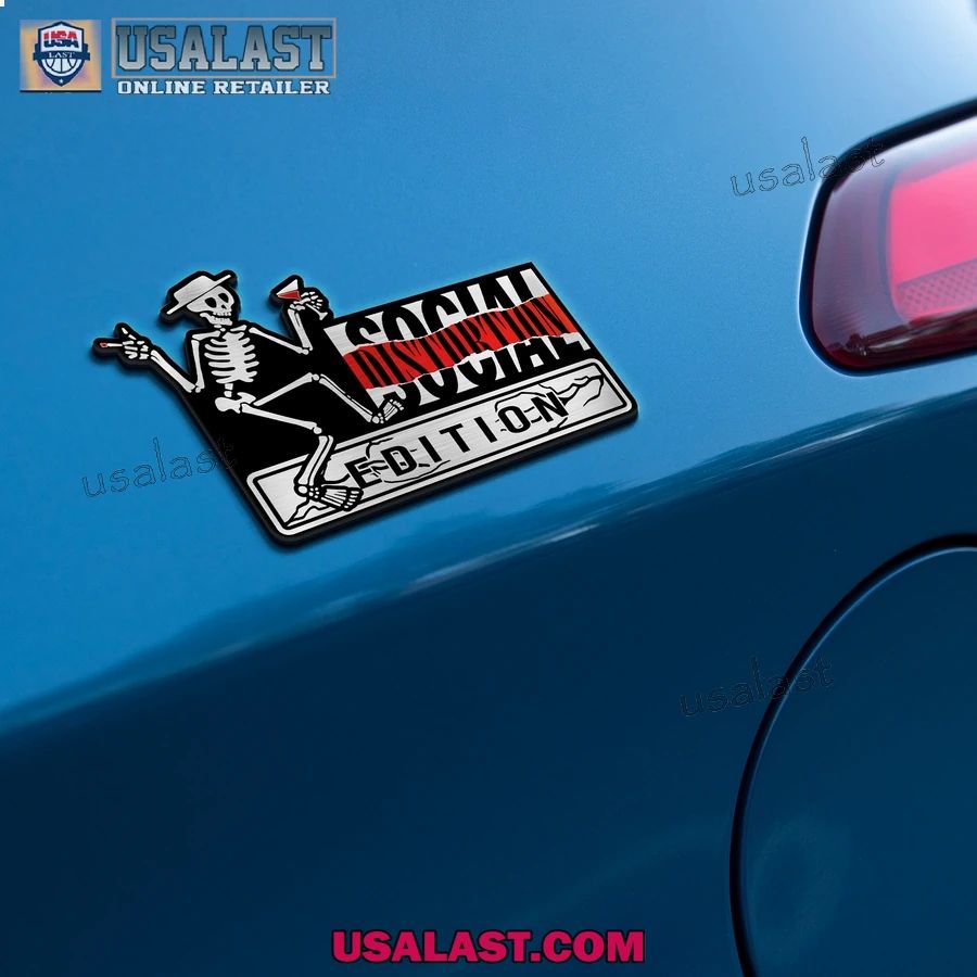 Social Distortion Rock Edition Custom 3D Car Badge Sticker
