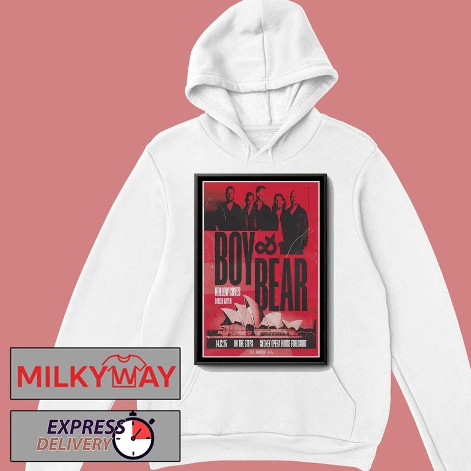 Boy and Bear Sydney Opera House Forecourt Dec 14 2025 Poster shirt