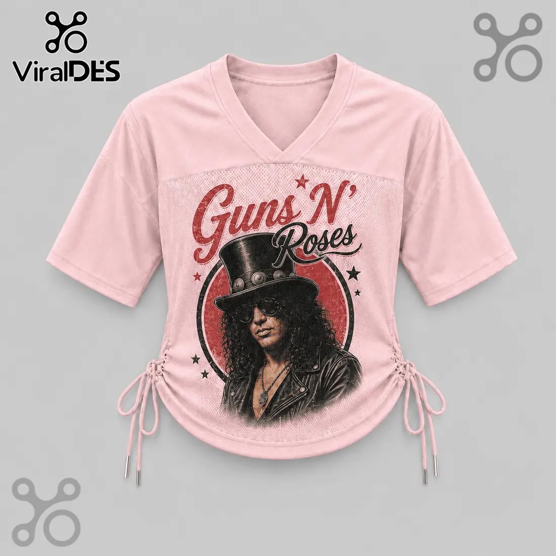 Guns N Roses Sweet Child O Mine Pink Lace-Up Jersey