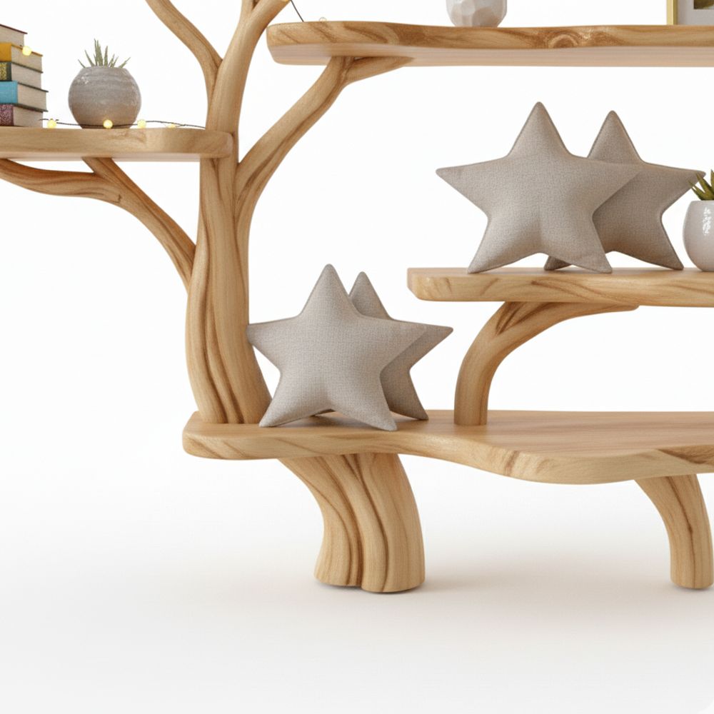 Floor Bookshelf – Driftwood Art Handmade Home Decor