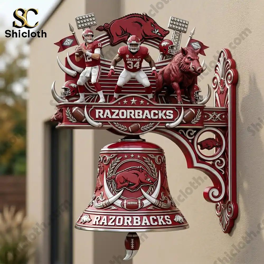 Arkansas Razorbacks Premium Wall Bell