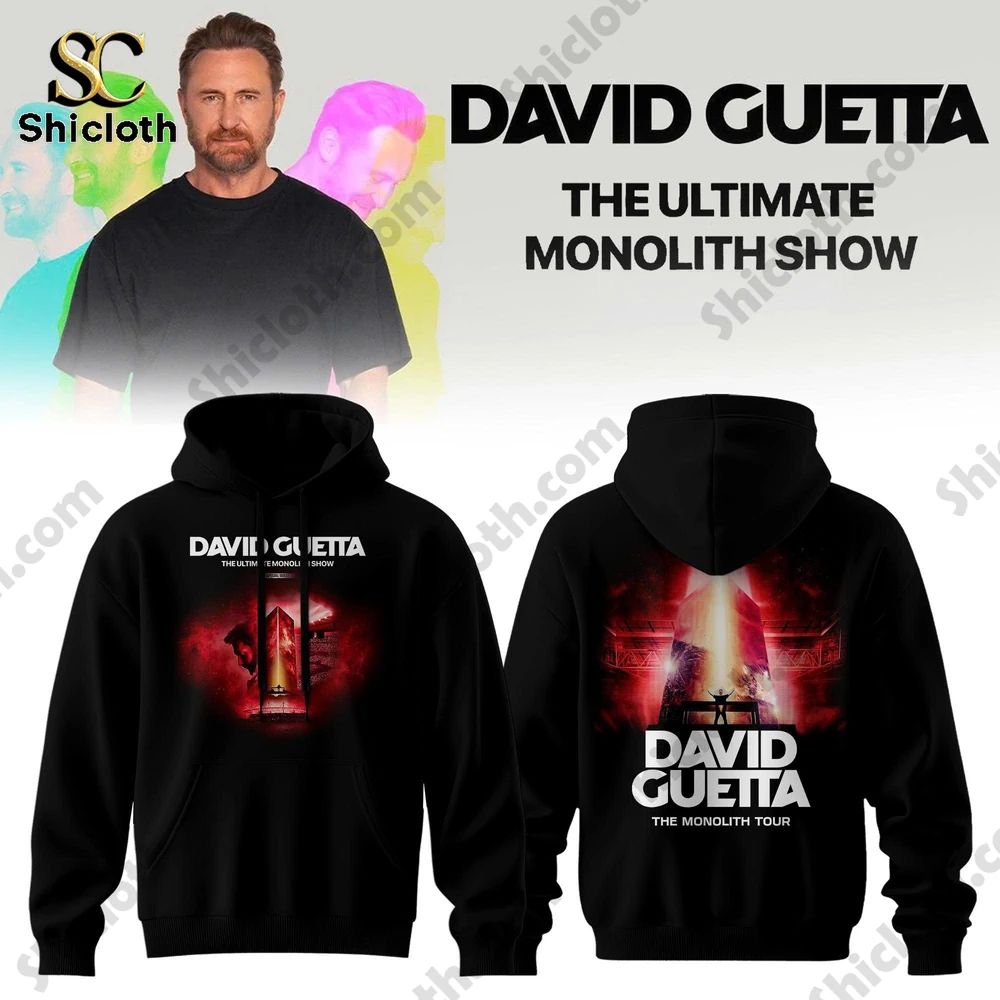 David Guetta The Monolith Tour 2026 Limited Hoodie