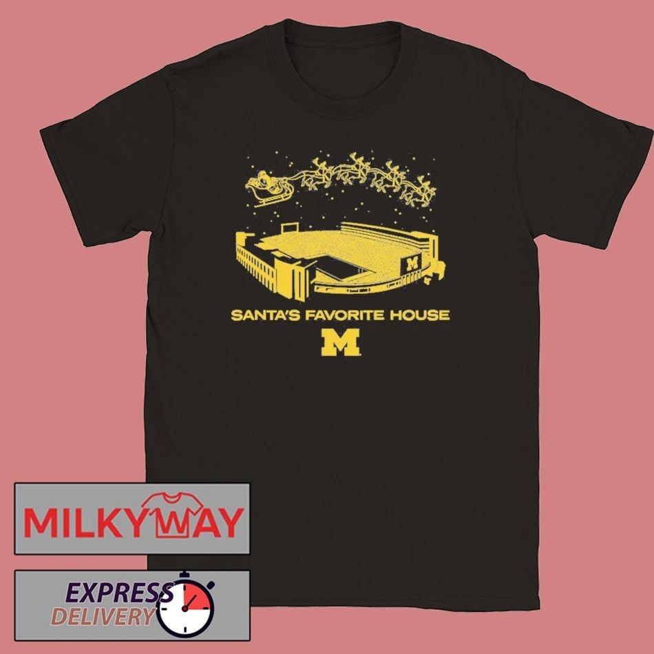 Michigan Football Santa’s Favorite House shirt