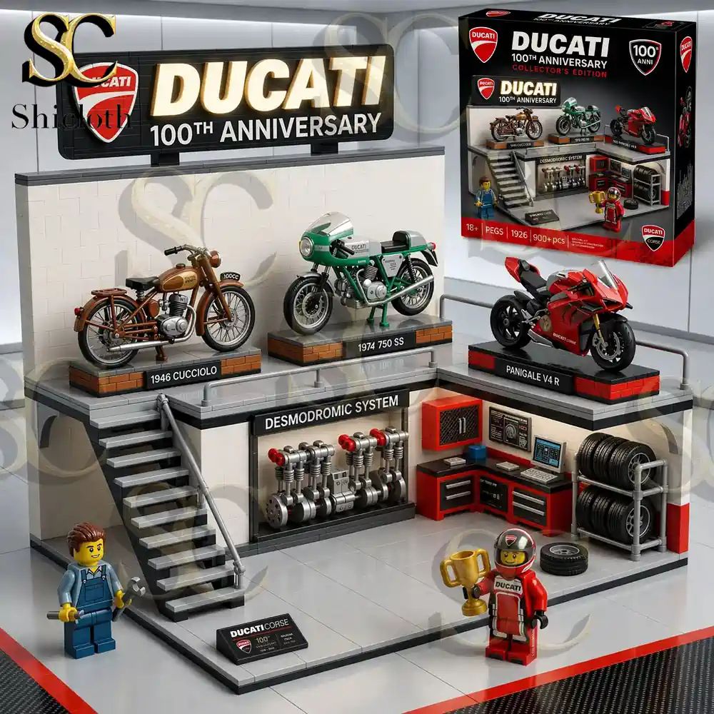 Ducati 100th Anniversary Garage Building Set