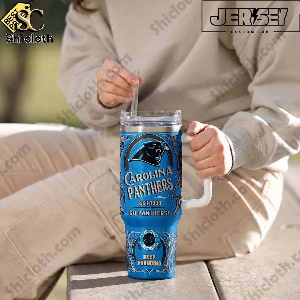 Carolina Panthers Keep Pounding Special YETI Tumbler