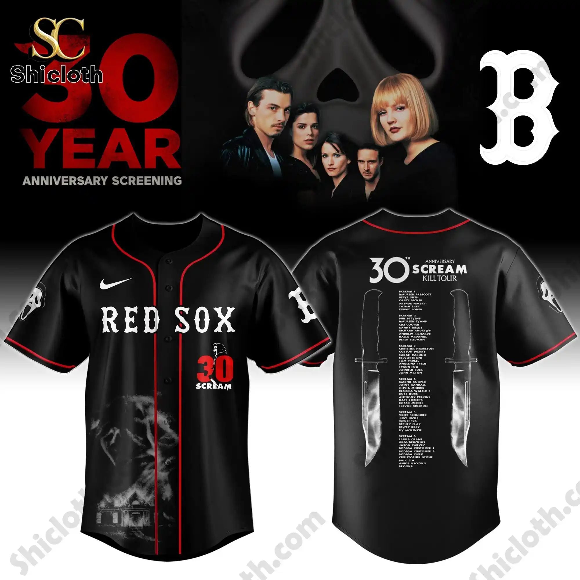 ALL TEAM MLB x Scream Kill Tour 30 Year Memory Jersey
