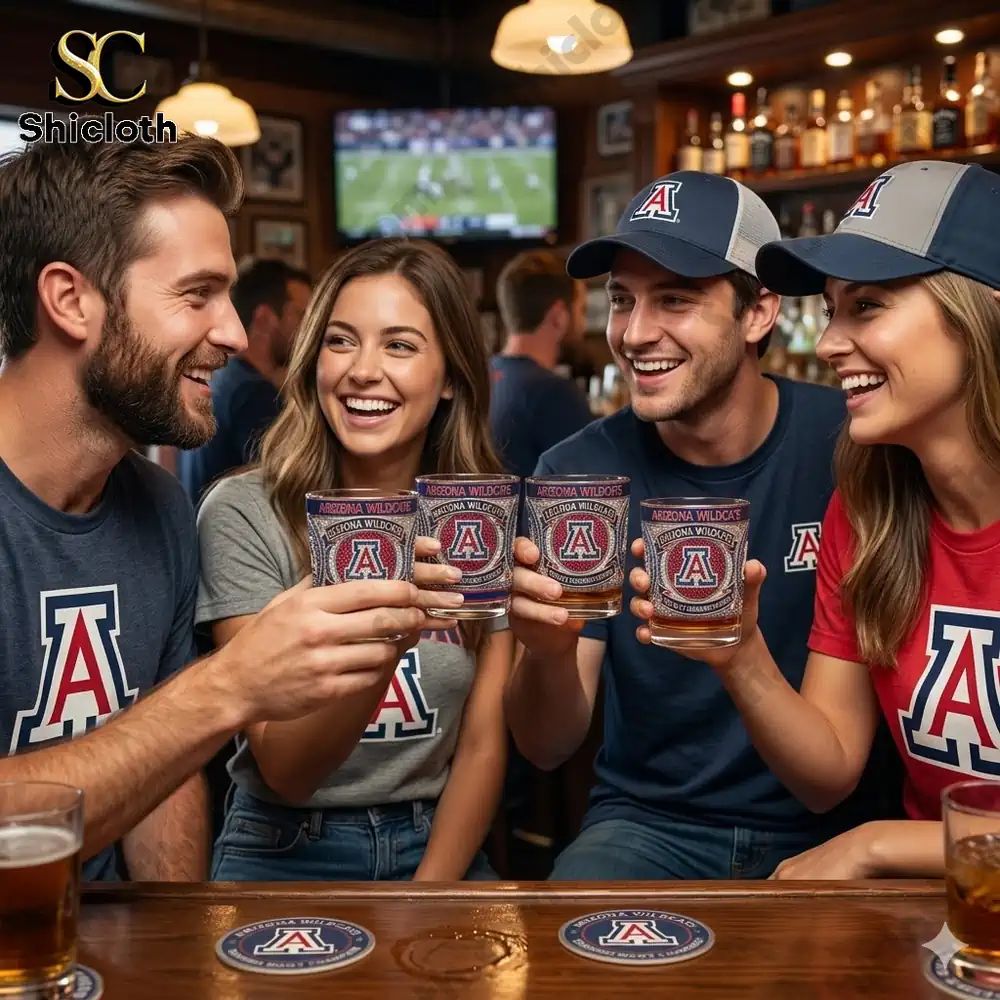 Arizona Wildcats 2026 Big 12 Tournament Champions Whiskey Glass
