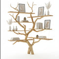 Driftwood Corner Shelf – Handmade Tree-Shaped Bookcase from Reclaimed Wood