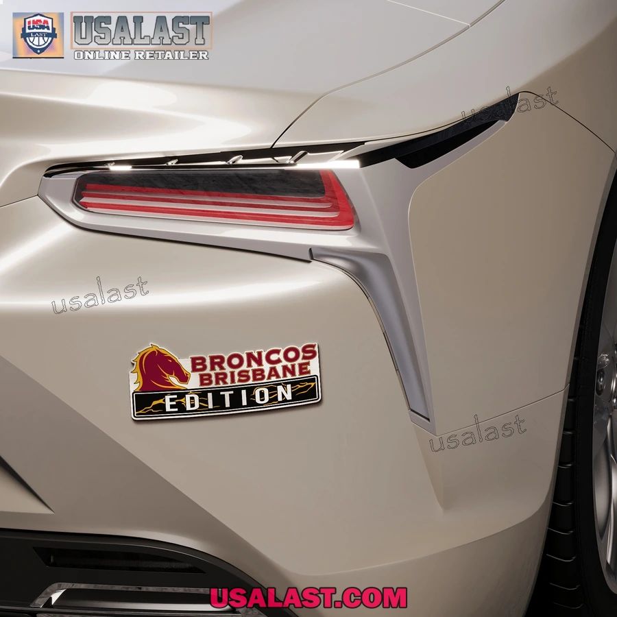 Brisbane Broncos Edition Custom 3D Car Badge Sticker