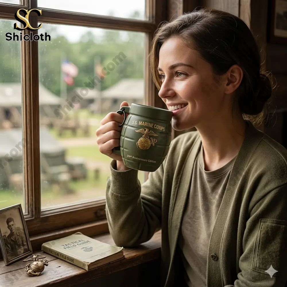 USMC 250th Anniversary Edition USMC Grenade Mug