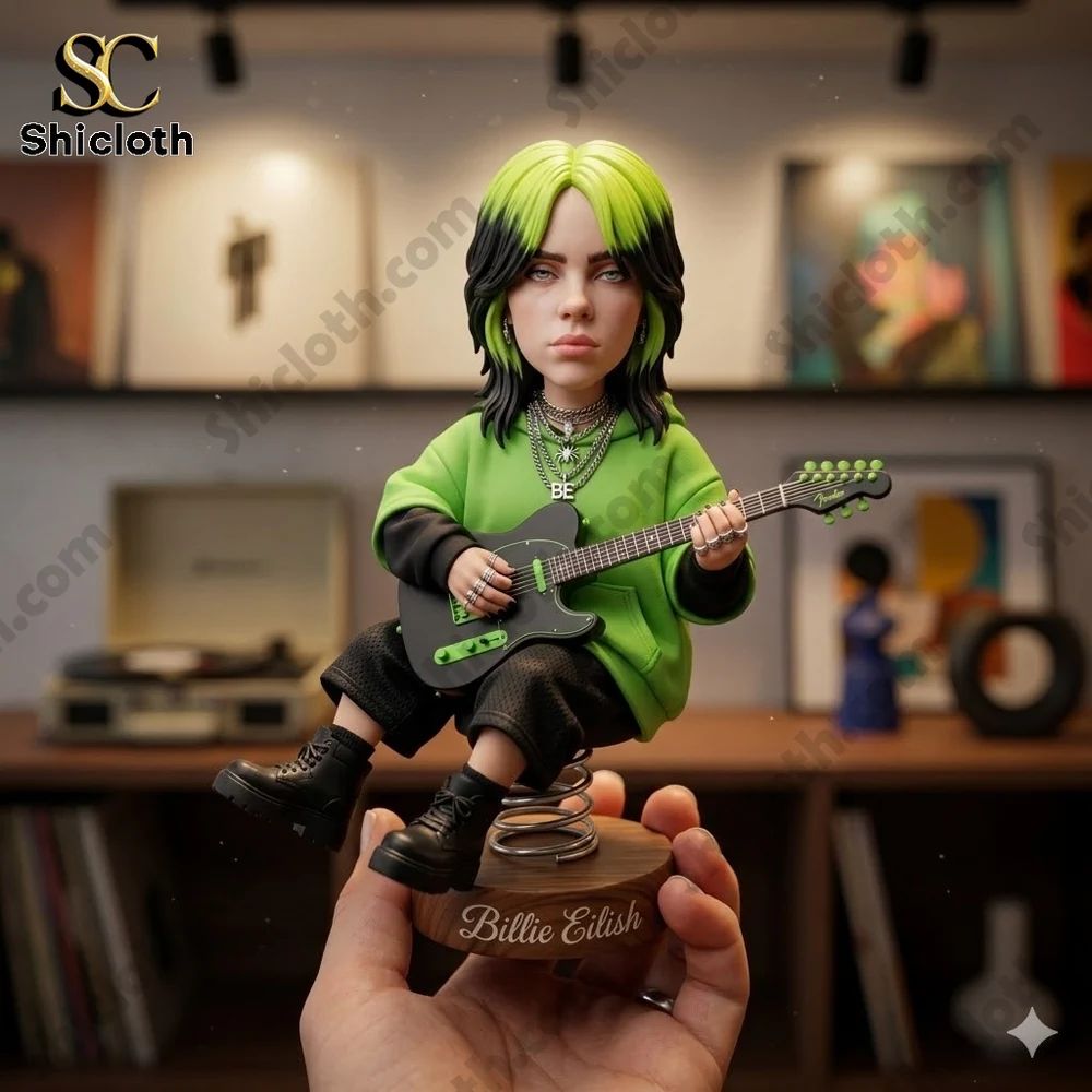 Billie Eilish Decor Car Dashboard Bobblehead