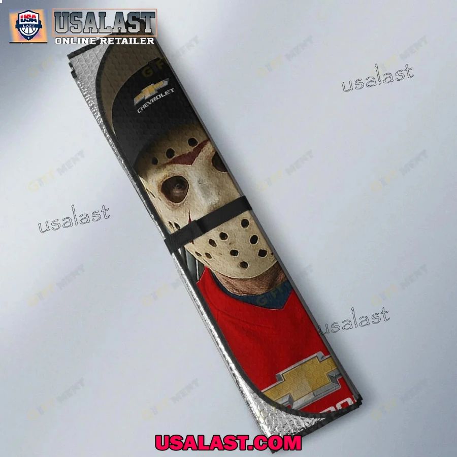 Chevrolet x Horror Movie Characters Car Sunshade, Car Windshield Cover