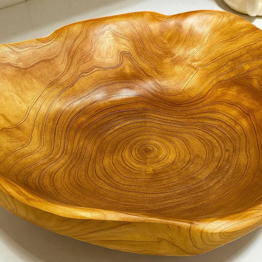 Handcarved Root Wood Bowl – Organic Artistry and Natural Elegance