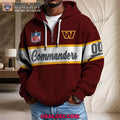 Washington Commanders Waffle Half Zip Hoodie