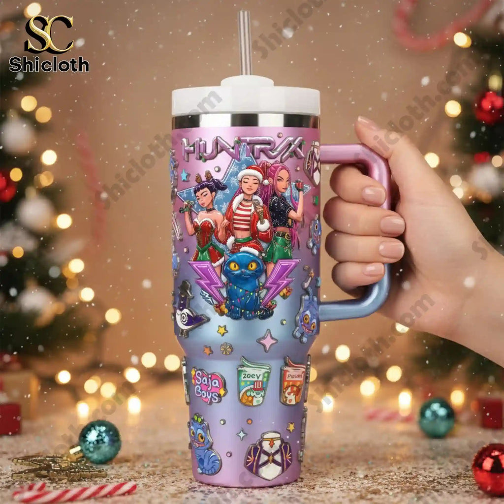 K-pop Demon Hunters Saja Boys 40oz Tumbler With Handle