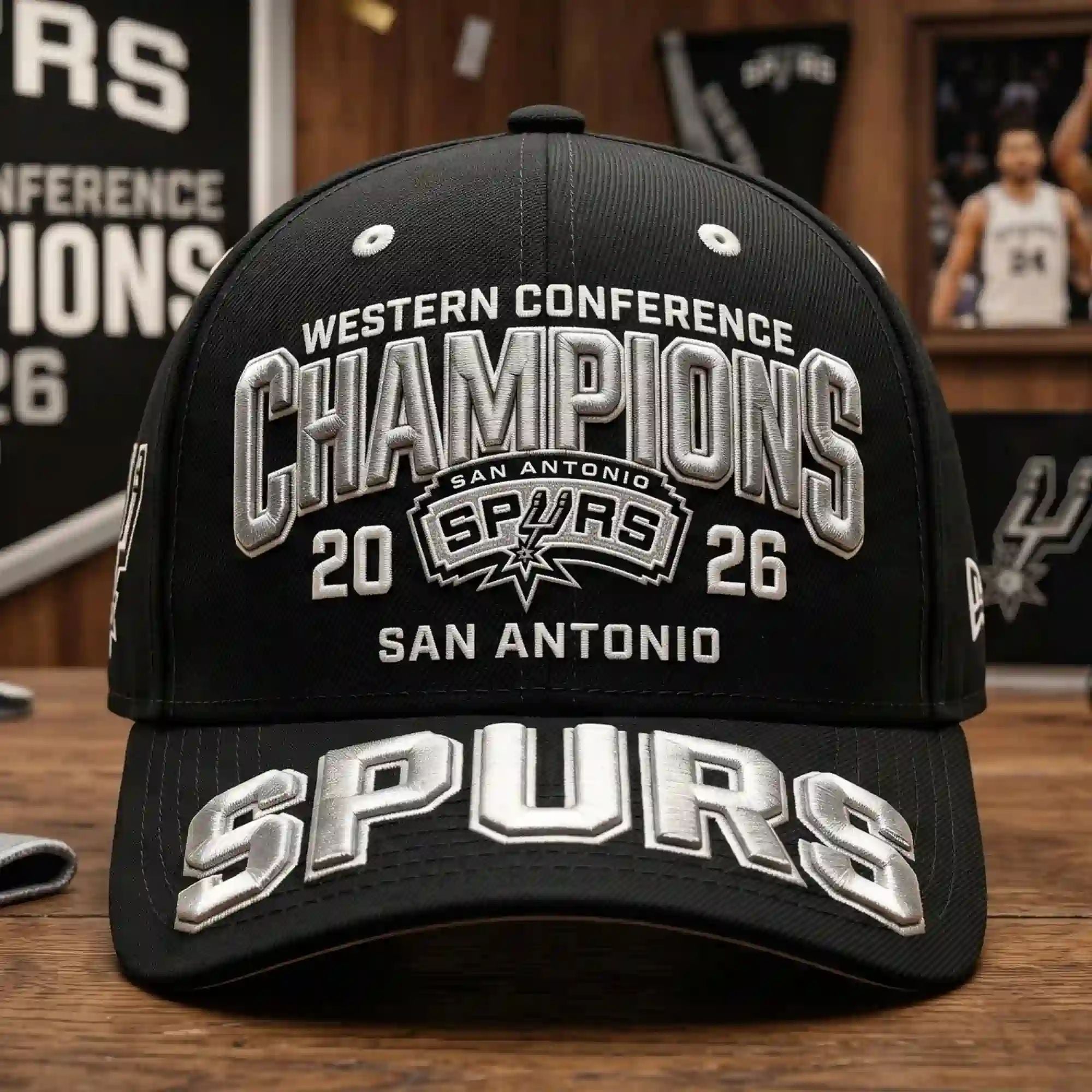 San Antonio Spurs Western Conference Champions 2026 Cap