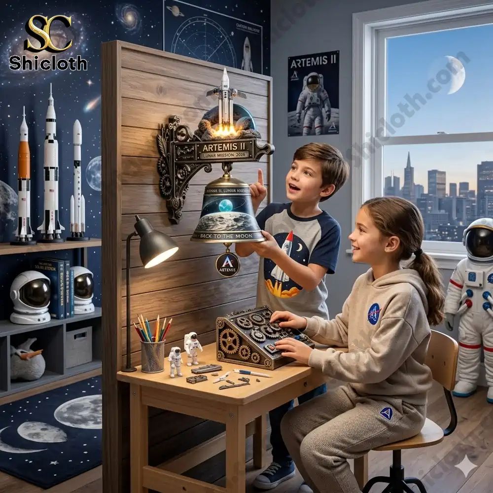 Artemis II Lunar Mission Commemorative Doorbell Wall Bell