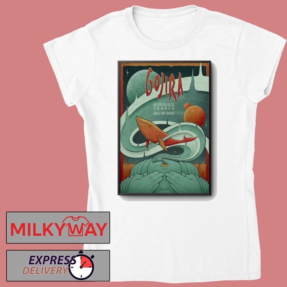 Gojira Dec 9 2025 Arkéa Arena In Bordeaux France Poster shirt