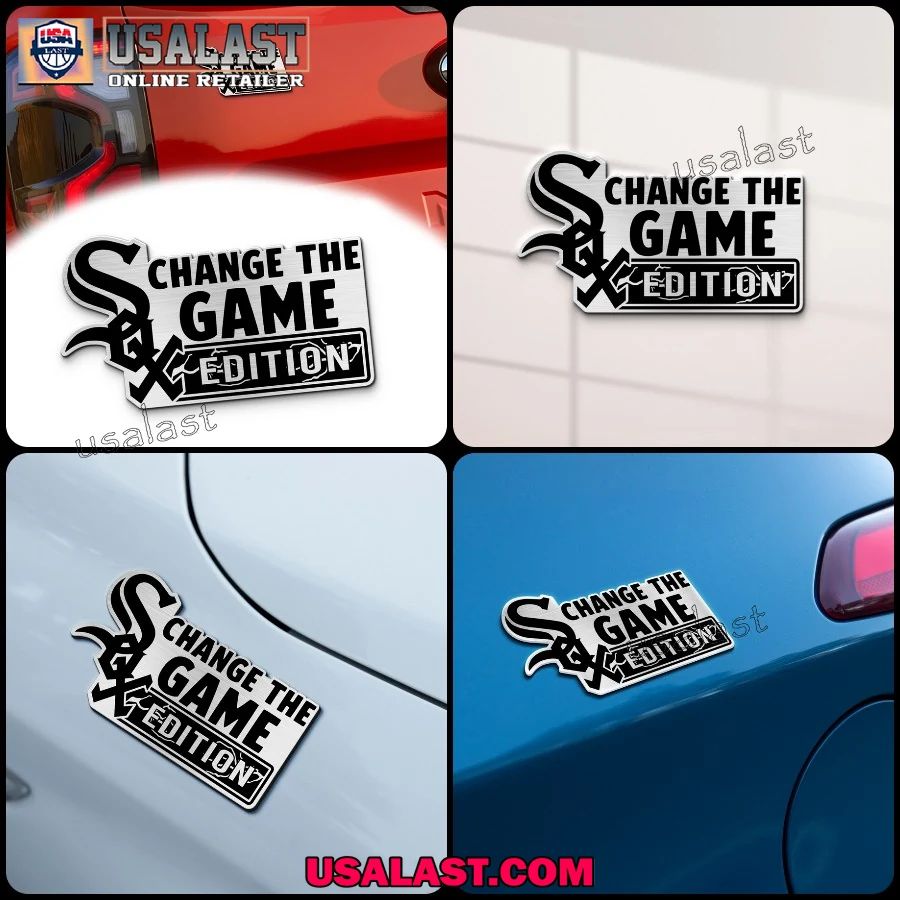 Chicago White Sox Edition Engraved Car Name Badge