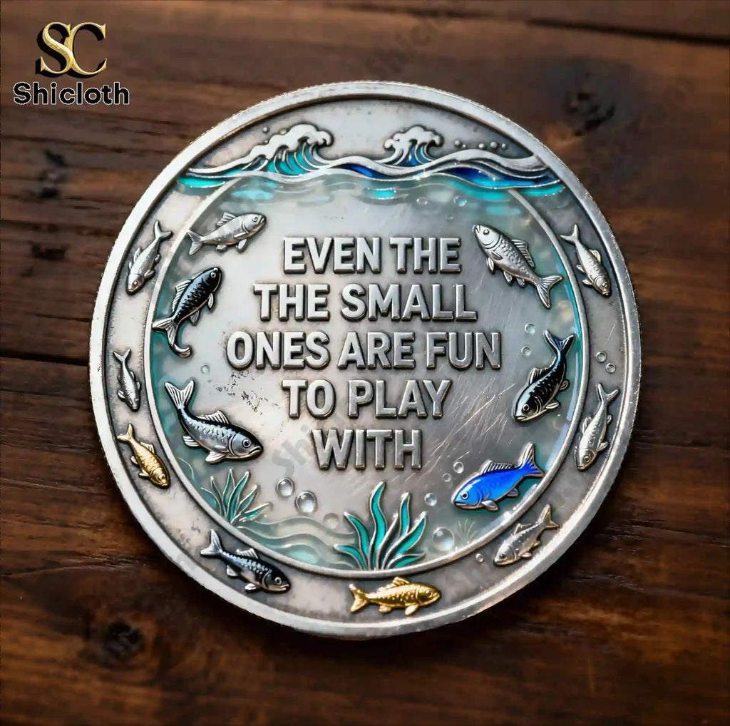 Fishing Is Like Boobs Double-Sided Commemorative Coin