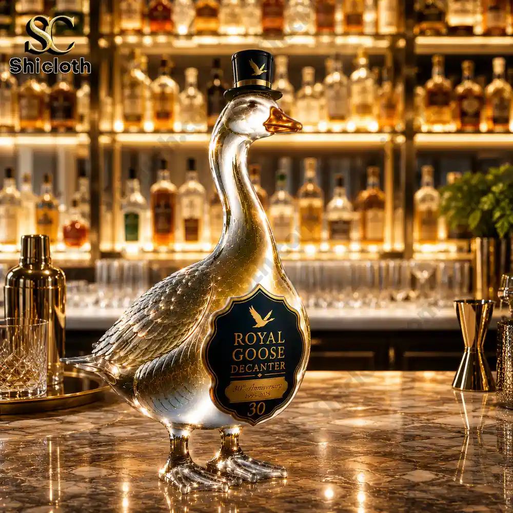 Royal Goose 3D Sculpted Vodka Bottle
